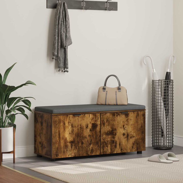 Hallbänk 100 X 38 X 46 Cm Konstruerat Trä Och Tyg