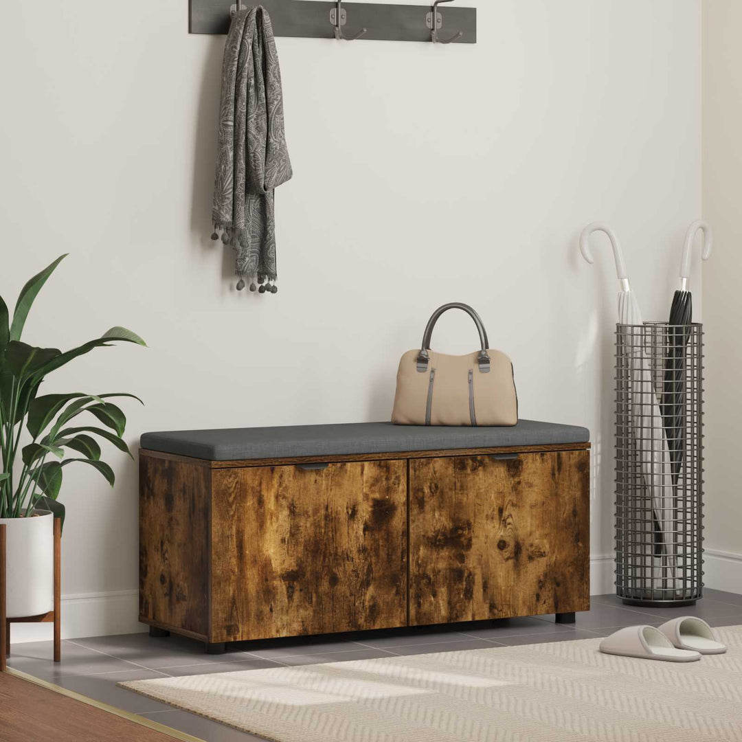 Hallbänk 100 X 38 X 46 Cm Konstruerat Trä Och Tyg