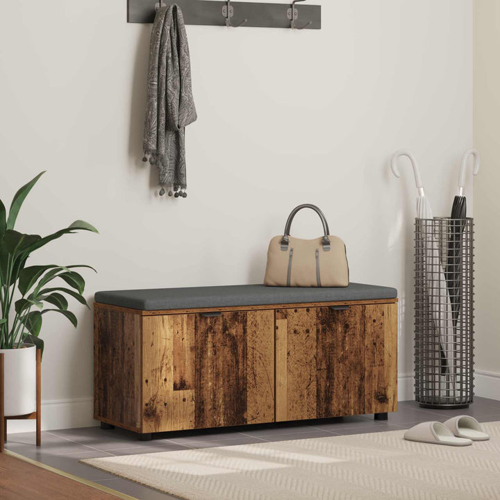 Hallbänk 100 X 38 X 46 Cm Konstruerat Trä Och Tyg