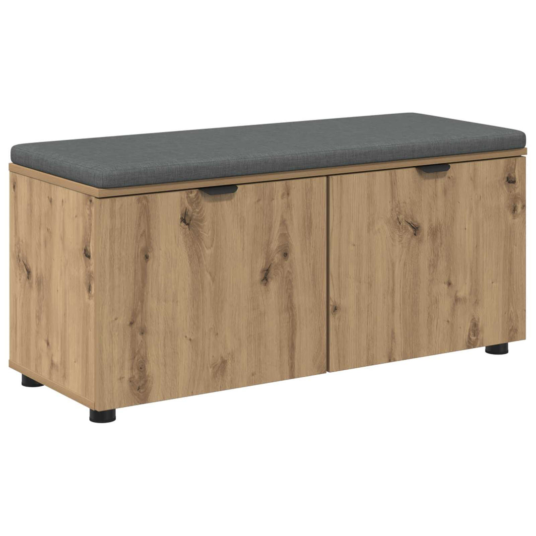 Hallbänk 100 X 38 X 46 Cm Konstruerat Trä Och Tyg