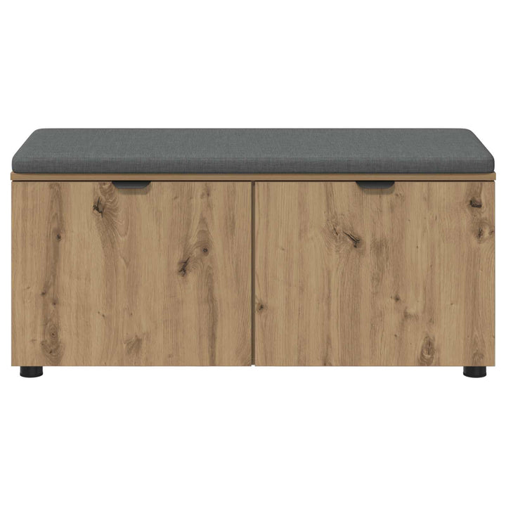 Hallbänk 100 X 38 X 46 Cm Konstruerat Trä Och Tyg