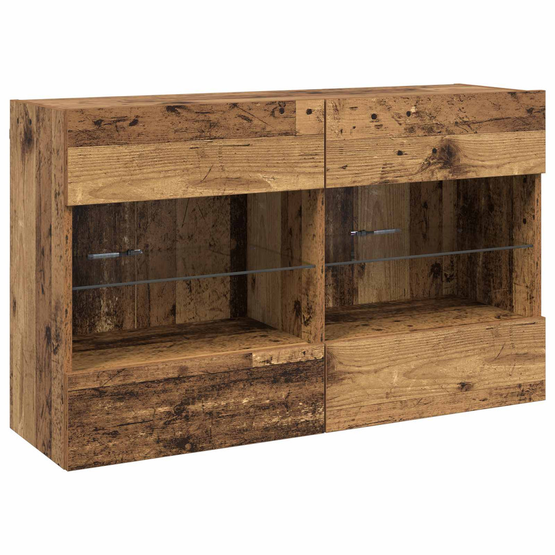 Tv Vägghylla Gammalt Trä 98,5 X 30 X 60,5 Cm Konstruerat Trä