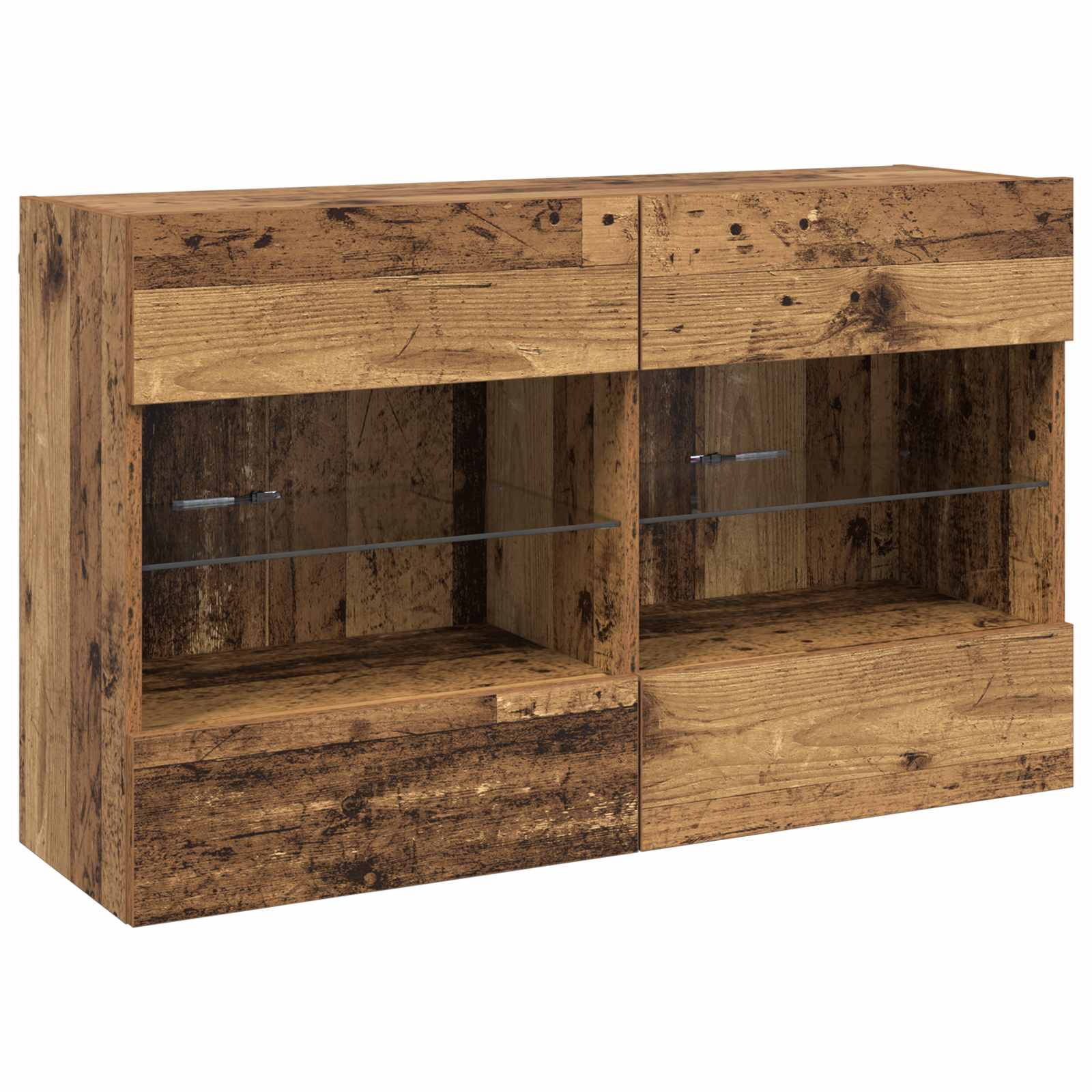 Tv Vägghylla Gammalt Trä 98,5 X 30 X 60,5 Cm Konstruerat Trä