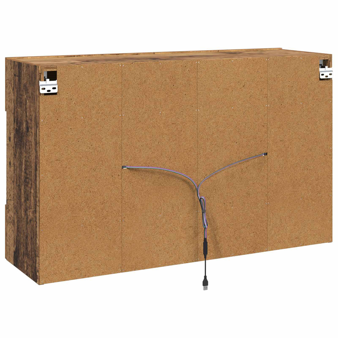 Tv Vägghylla Gammalt Trä 98,5 X 30 X 60,5 Cm Konstruerat Trä
