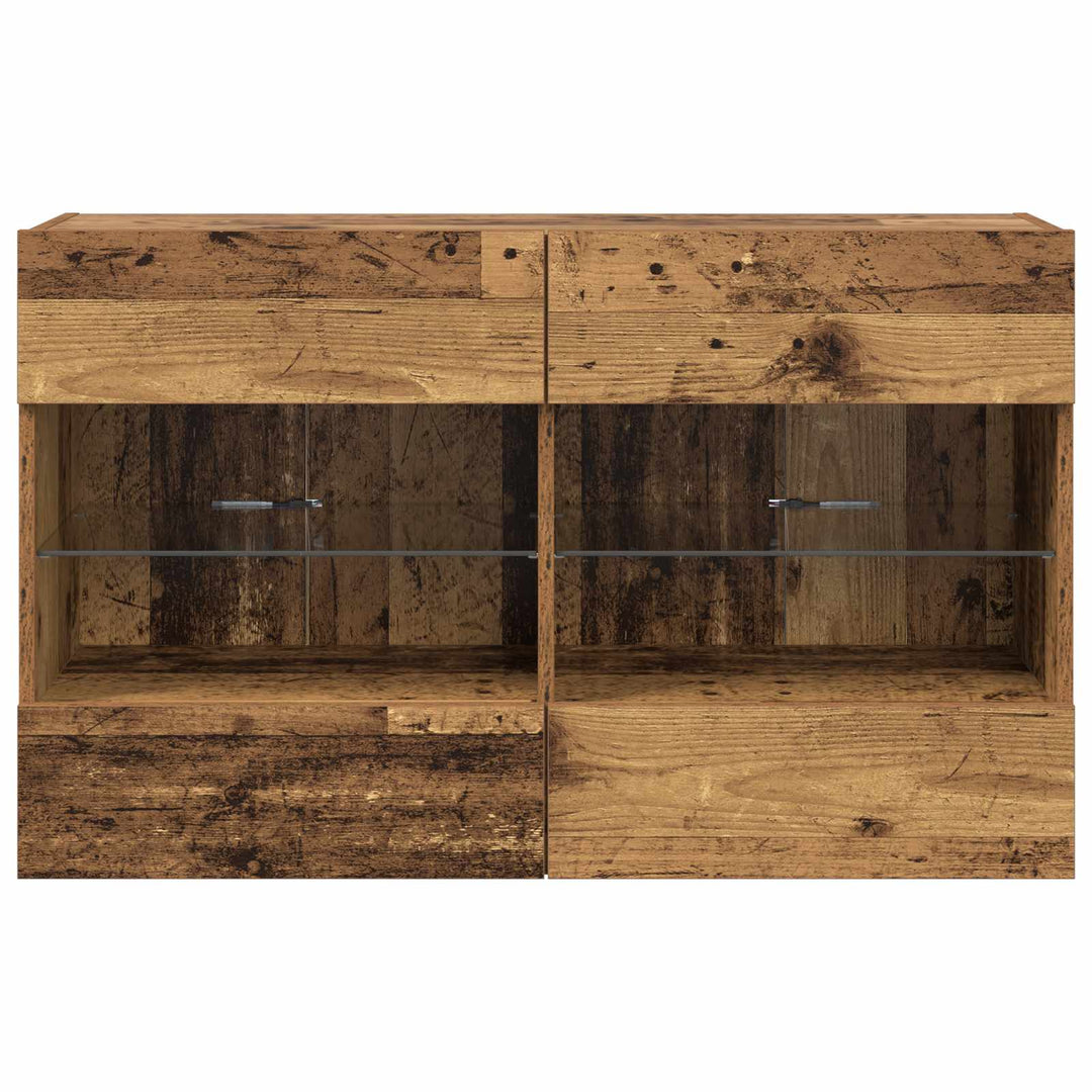 Tv Vägghylla Gammalt Trä 98,5 X 30 X 60,5 Cm Konstruerat Trä