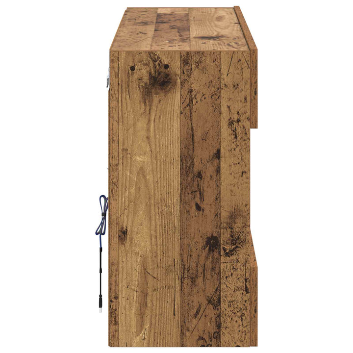 Tv Vägghylla Gammalt Trä 98,5 X 30 X 60,5 Cm Konstruerat Trä