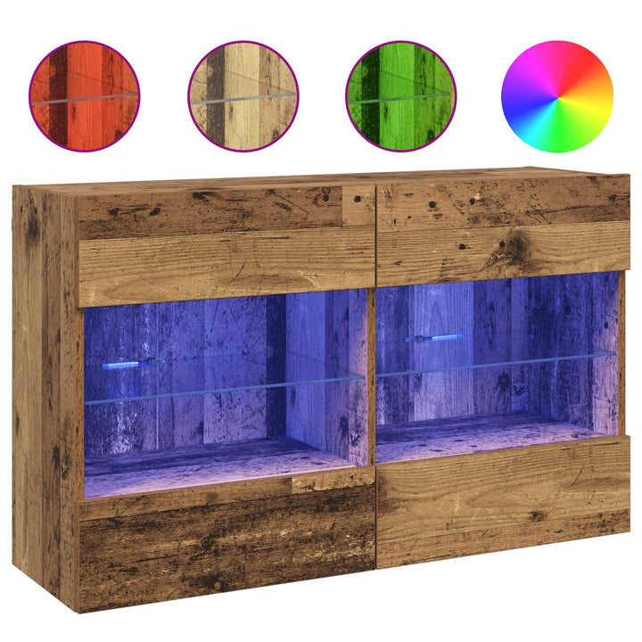 Tv Vägghylla Gammalt Trä 98,5 X 30 X 60,5 Cm Konstruerat Trä