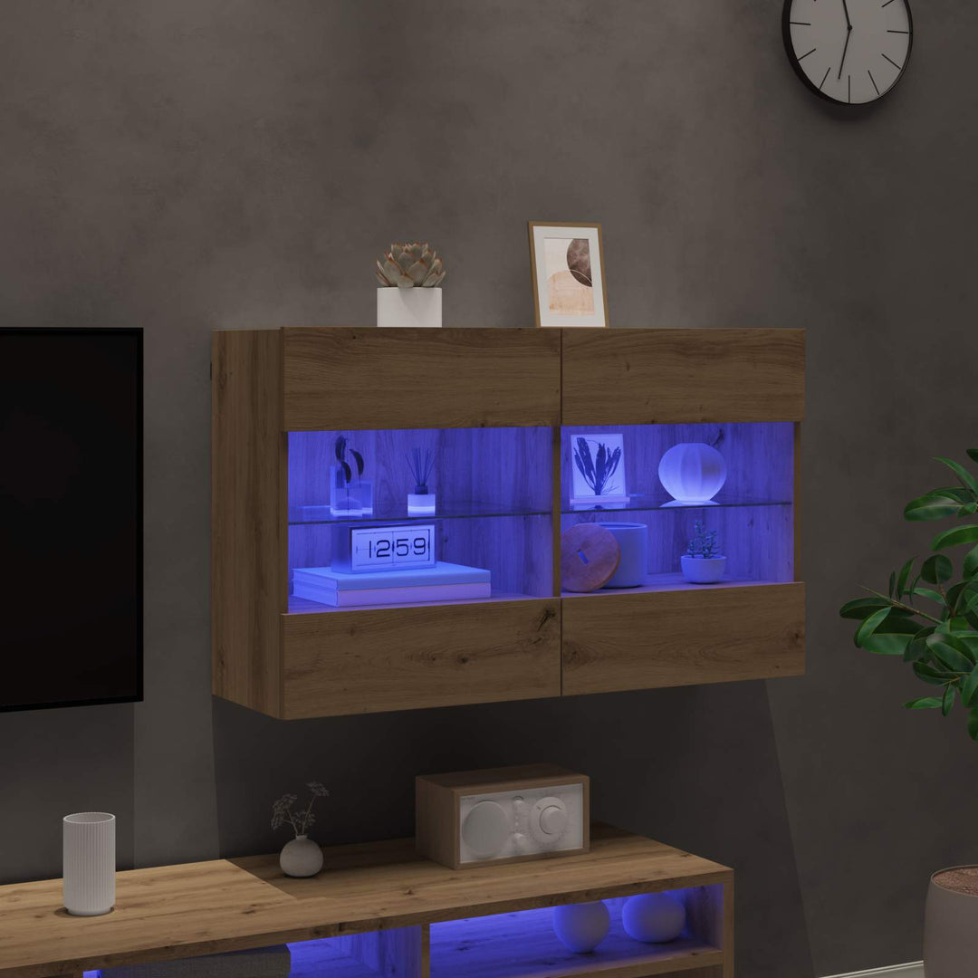 Tv Vägghylla Artisan Ek 98,5 X 30 X 60,5 Cm Konstruerat Trä