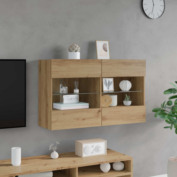 Tv Vägghylla Artisan Ek 98,5 X 30 X 60,5 Cm Konstruerat Trä