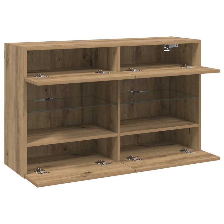 Tv Vägghylla Artisan Ek 98,5 X 30 X 60,5 Cm Konstruerat Trä