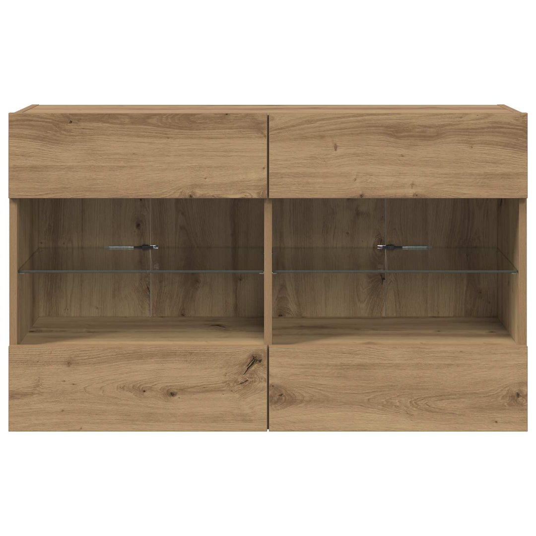 Tv Vägghylla Artisan Ek 98,5 X 30 X 60,5 Cm Konstruerat Trä