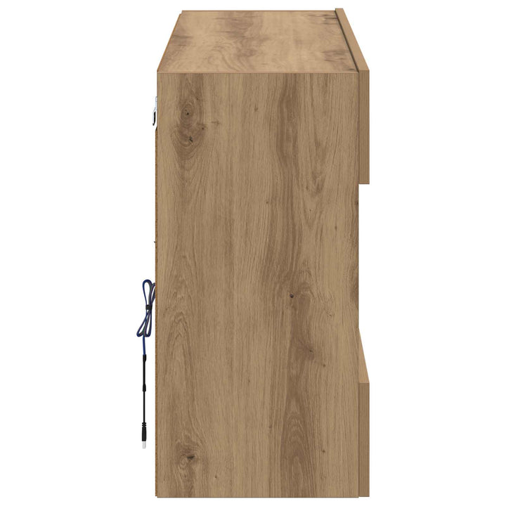 Tv Vägghylla Artisan Ek 98,5 X 30 X 60,5 Cm Konstruerat Trä