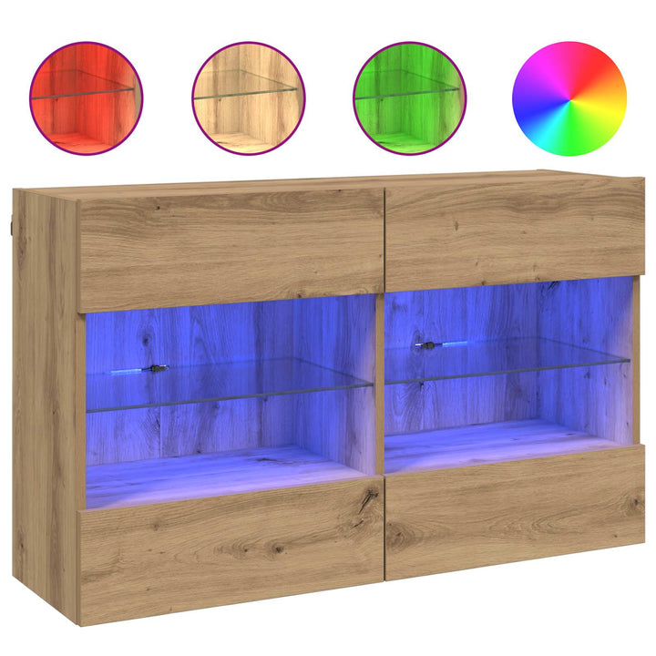 Tv Vägghylla Artisan Ek 98,5 X 30 X 60,5 Cm Konstruerat Trä