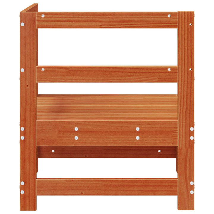 Trädgårdshörnssoffa Massivt Furu Vaxbrun 62 X 62 X 70,5 Cm