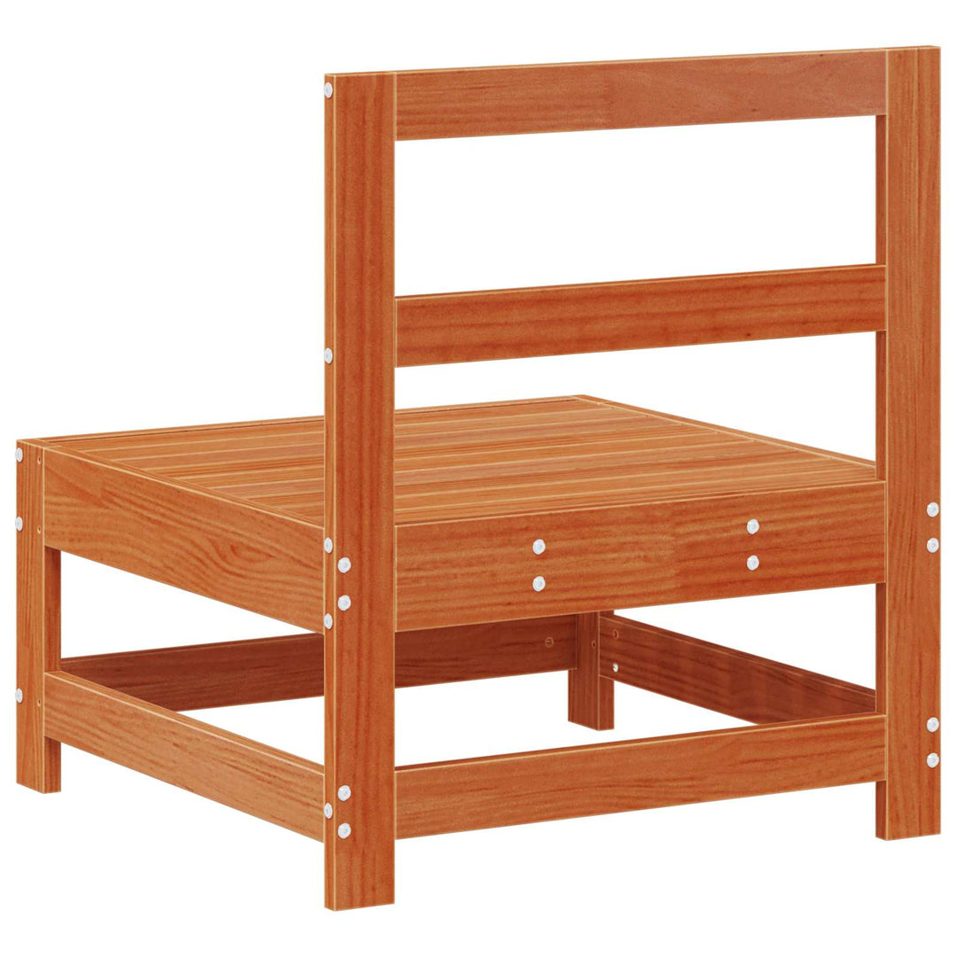 Trädgård Mittensoffa Massivt Furu Vaxbrun 62 X 62 X 70,5 Cm