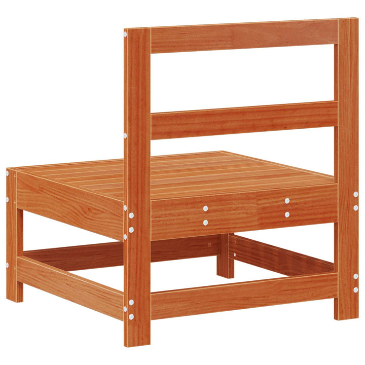Trädgård Mittensoffa Massivt Furu Vaxbrun 62 X 62 X 70,5 Cm