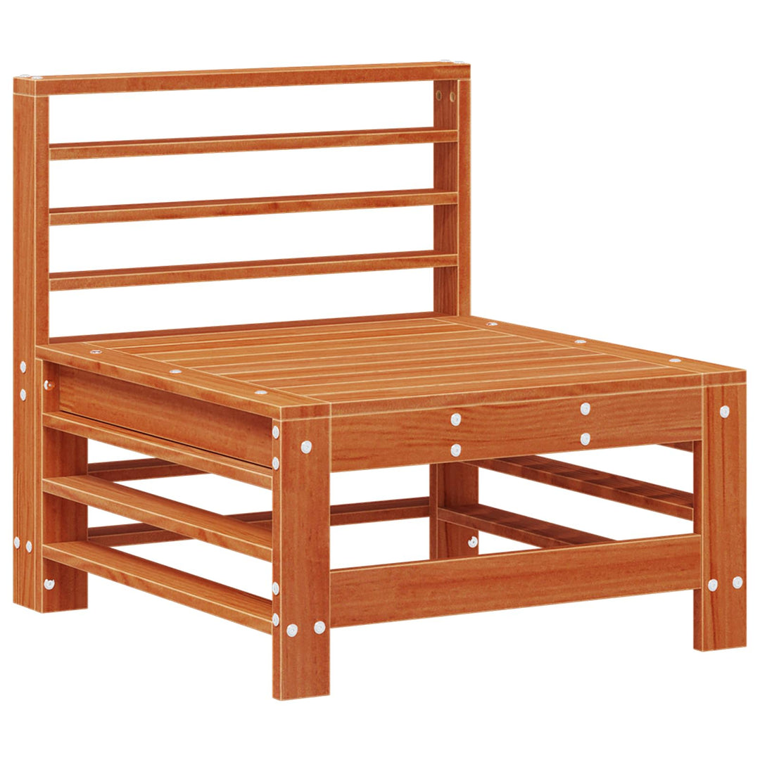 Sektionell Soffa Enheter 3 Stycke Vaxbrun Massivt Furu