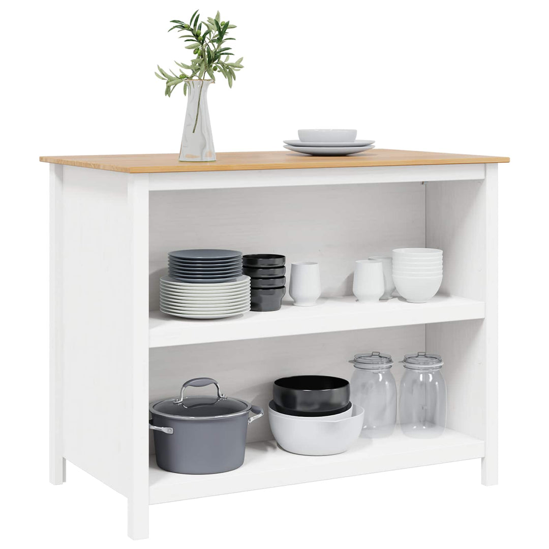 Kököar Hill Vit 112 X 66 X 90 Cm Massivt Furu