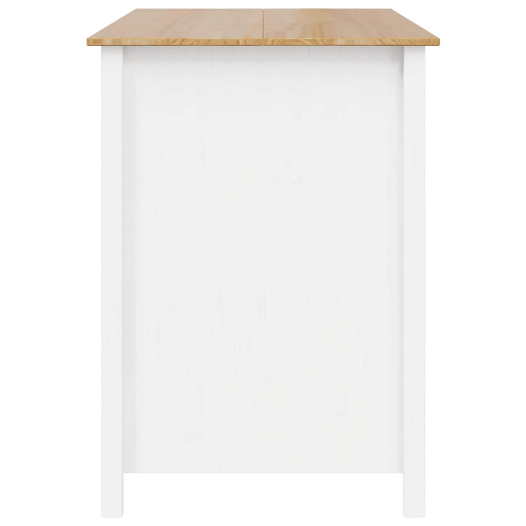 Kököar Hill Vit 112 X 66 X 90 Cm Massivt Furu