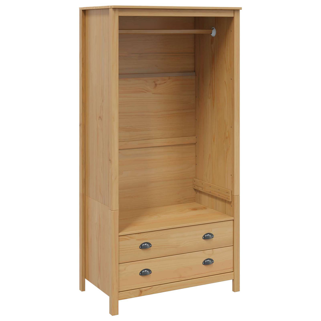 Garderob Hill Honung Brun 84 X 50 X 170 Cm Massivt Furu