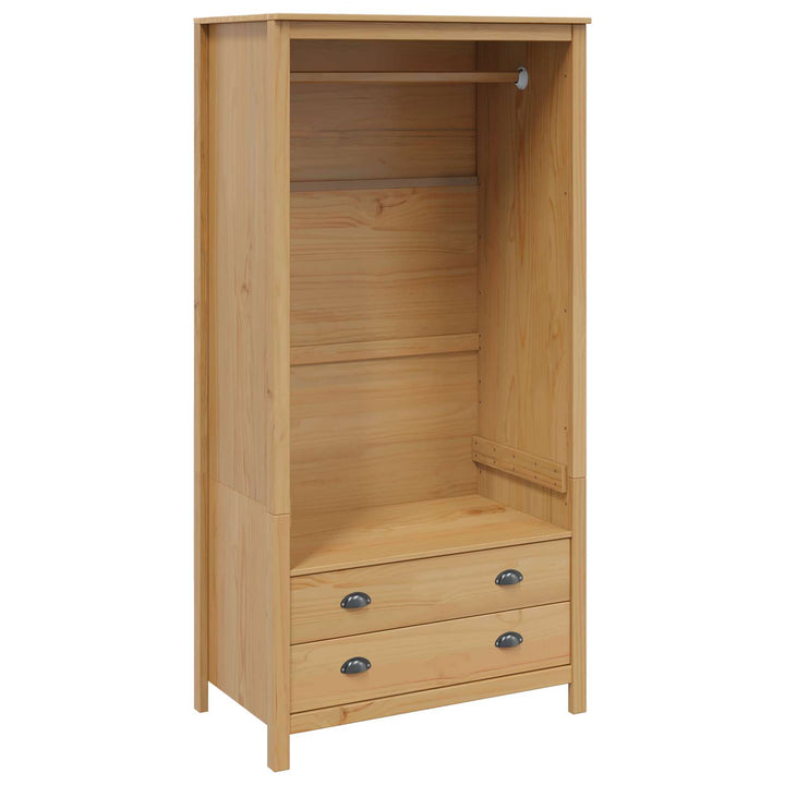 Garderob Hill Honung Brun 84 X 50 X 170 Cm Massivt Furu