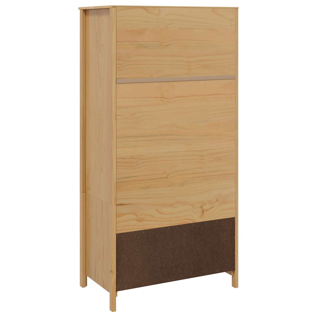 Garderob Hill Honung Brun 84 X 50 X 170 Cm Massivt Furu
