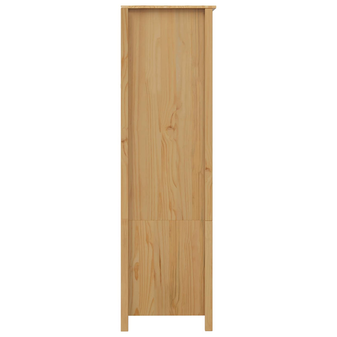 Garderob Hill Honung Brun 84 X 50 X 170 Cm Massivt Furu