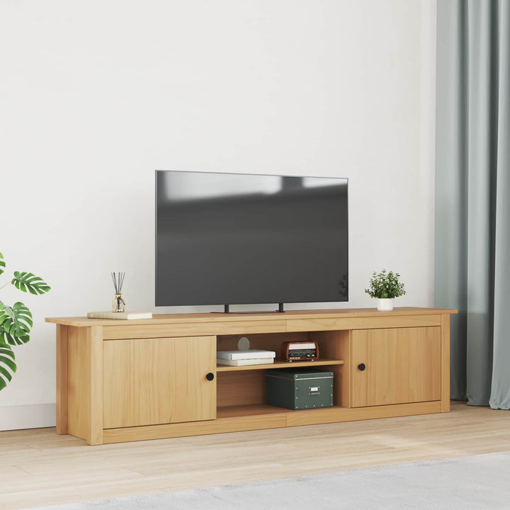 Tv-Ställ Hill Honung Brun 158 X 40 X 39.5 Cm Massivt Furu