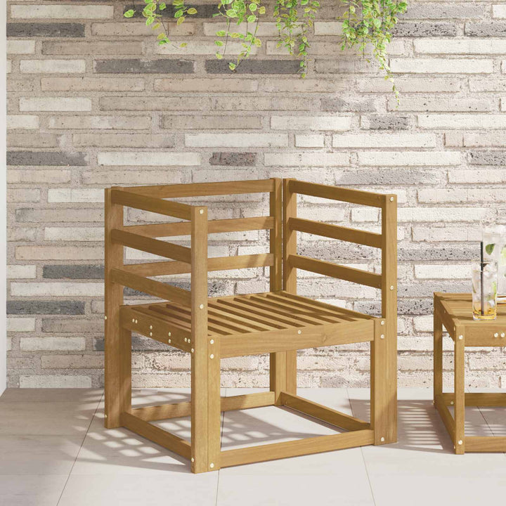 Armstöd Moduler 2 St Vit 59 X 4 X 73 Cm Massivt Akaciaträ