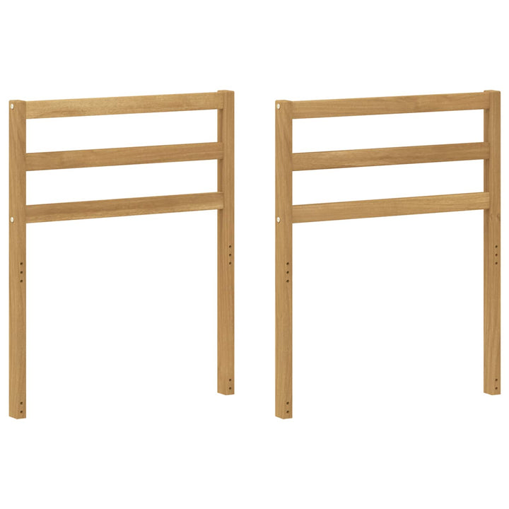 Armstöd Moduler 2 St Vit 59 X 4 X 73 Cm Massivt Akaciaträ