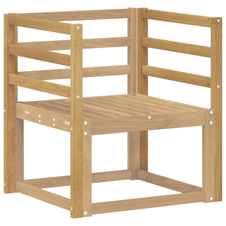 Armstöd Moduler 2 St Vit 59 X 4 X 73 Cm Massivt Akaciaträ
