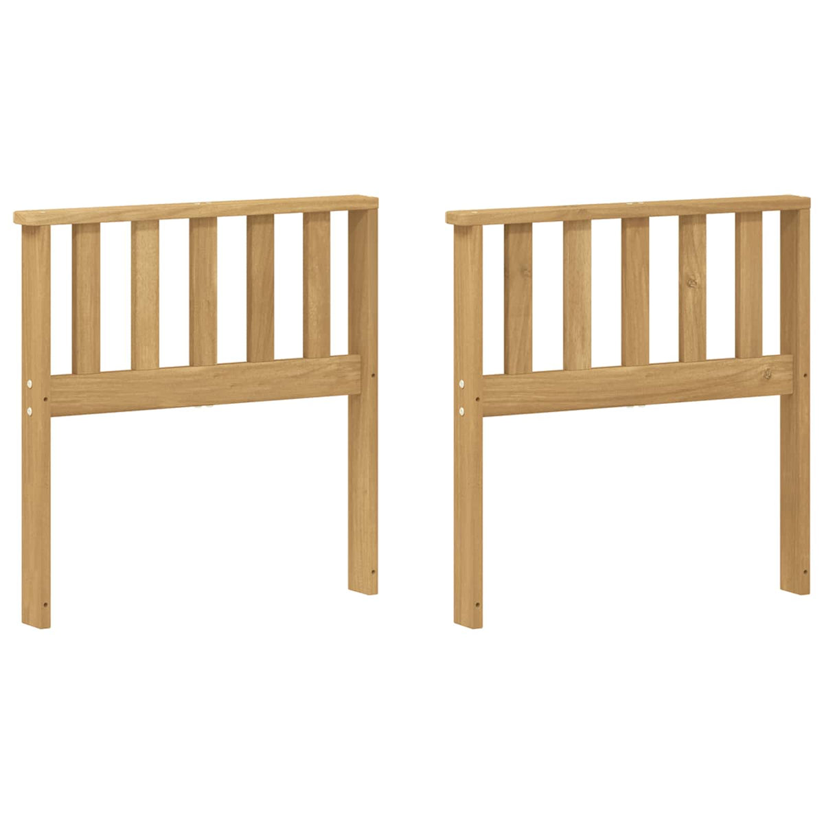 Armstödmodul 2 St Vit 60 X 6 X 61 Cm Massivt Akaciaträ
