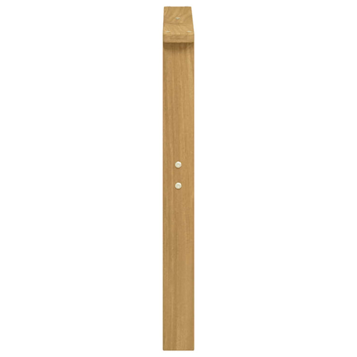 Armstödmodul 2 St Vit 60 X 6 X 61 Cm Massivt Akaciaträ