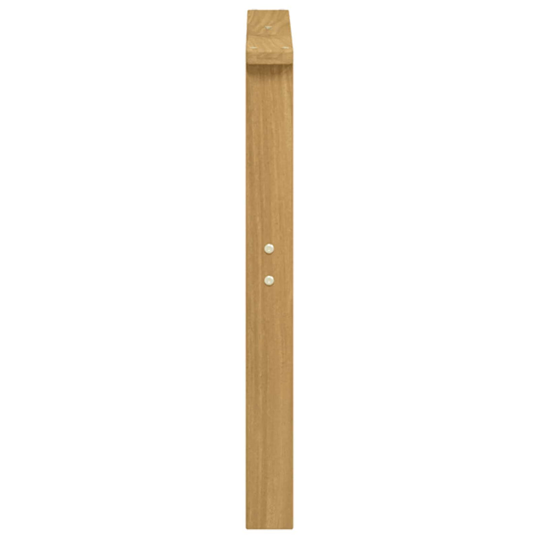 Armstödmodul 2 St Vit 60 X 6 X 61 Cm Massivt Akaciaträ