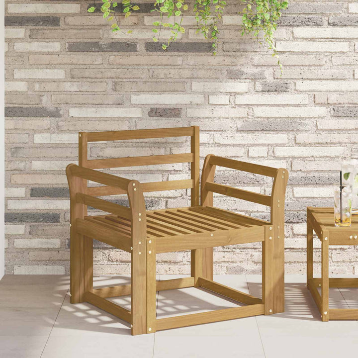 Armstödmodul 2 St Vit 58,5 X 8,5 X 60 Cm Massivt Akaciaträ