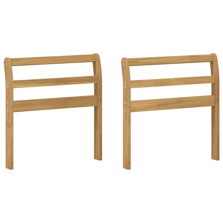 Armstödmodul 2 St Vit 58,5 X 8,5 X 60 Cm Massivt Akaciaträ