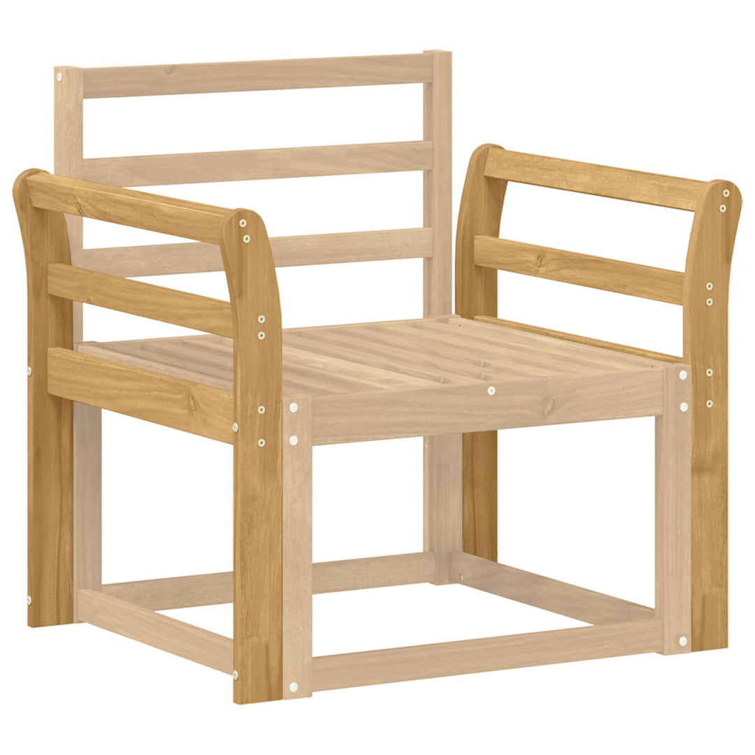 Armstödmodul 2 St Vit 58,5 X 8,5 X 60 Cm Massivt Akaciaträ