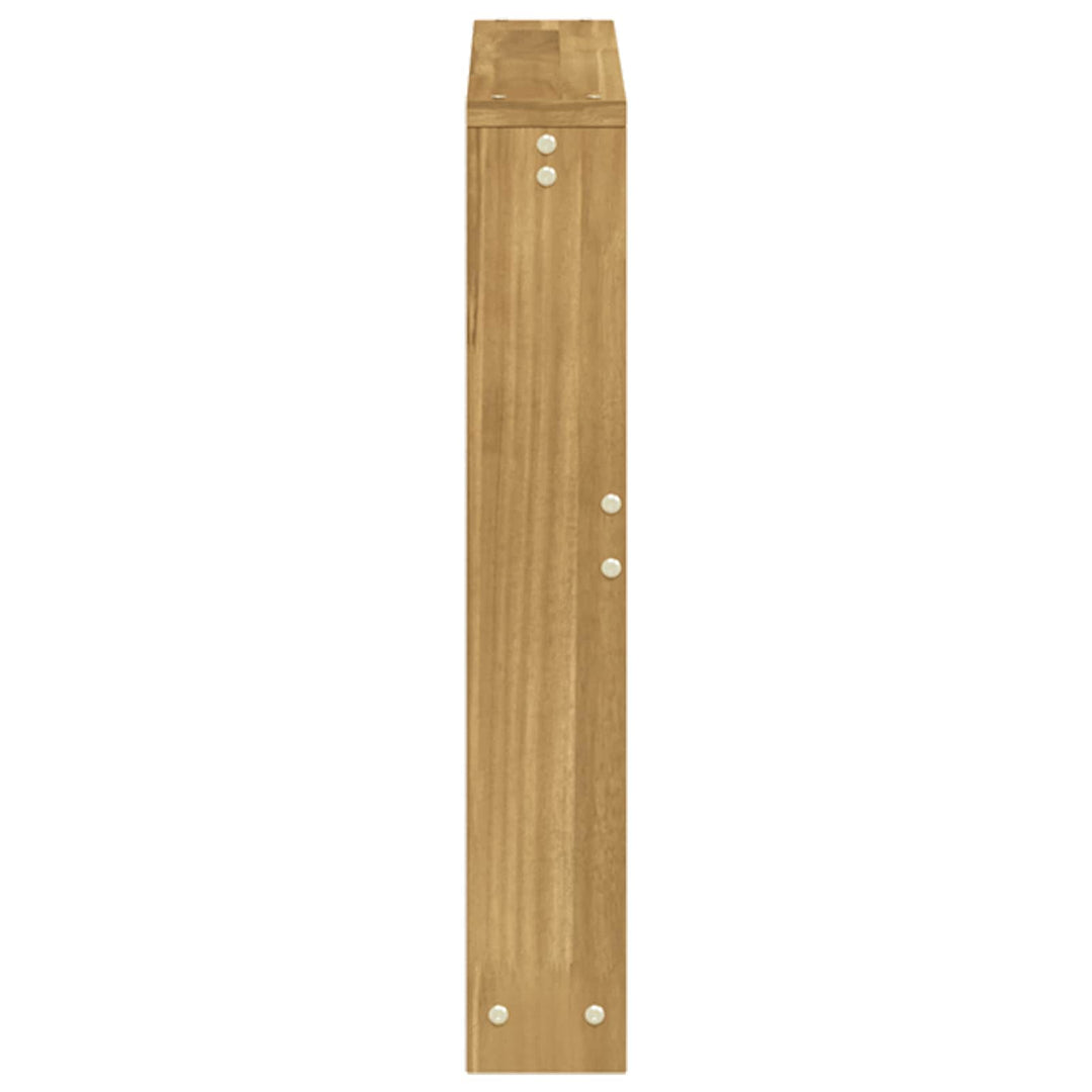 Armstödmodul 2 St Vit 58,5 X 10 X 61 Cm Massivt Akaciaträ