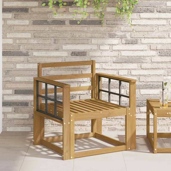 Armstödmodul 2 St Vit 60 X 6 X 61 Cm Massivt Akaciaträ