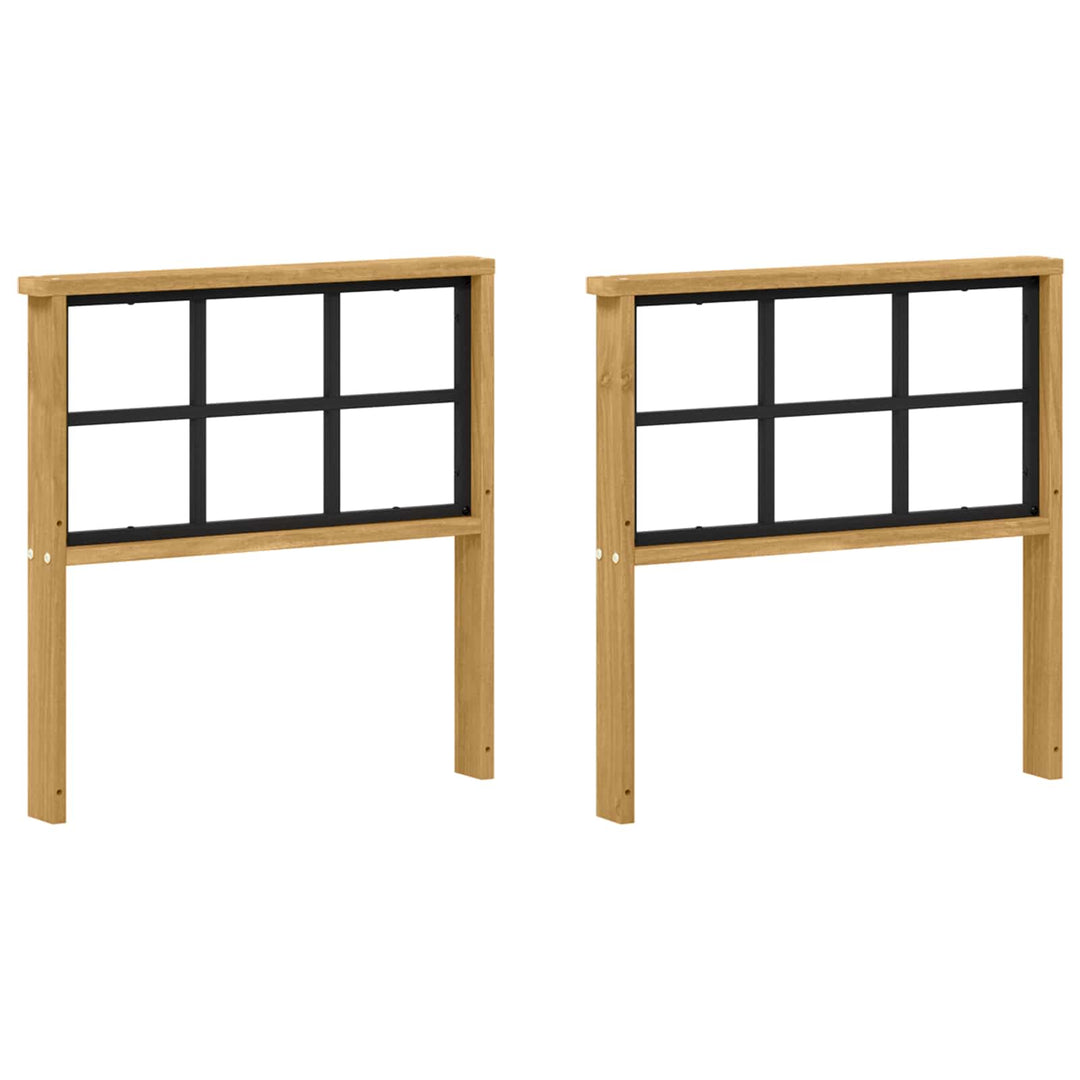 Armstödmodul 2 St Vit 60 X 6 X 61 Cm Massivt Akaciaträ