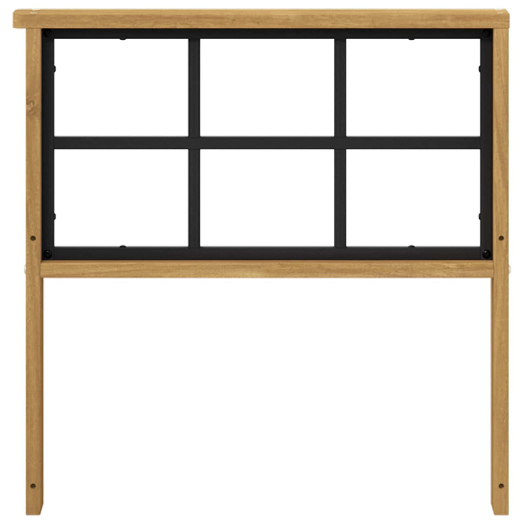 Armstödmodul 2 St Vit 60 X 6 X 61 Cm Massivt Akaciaträ