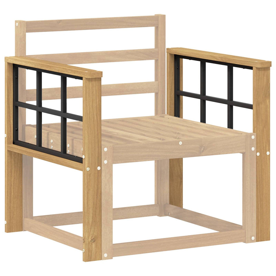 Armstödmodul 2 St Vit 60 X 6 X 61 Cm Massivt Akaciaträ