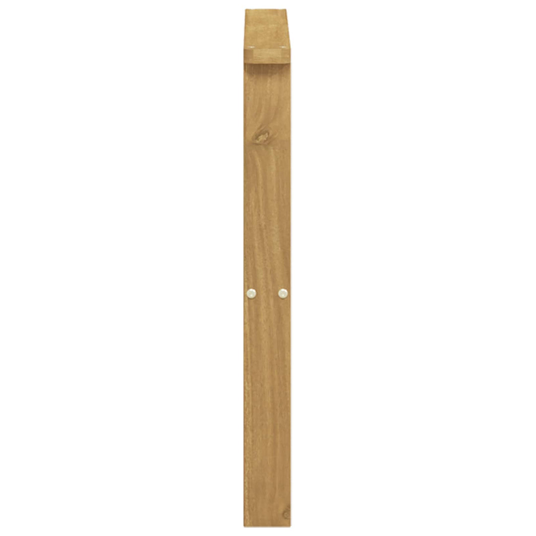 Armstödmodul 2 St Vit 60 X 6 X 61 Cm Massivt Akaciaträ