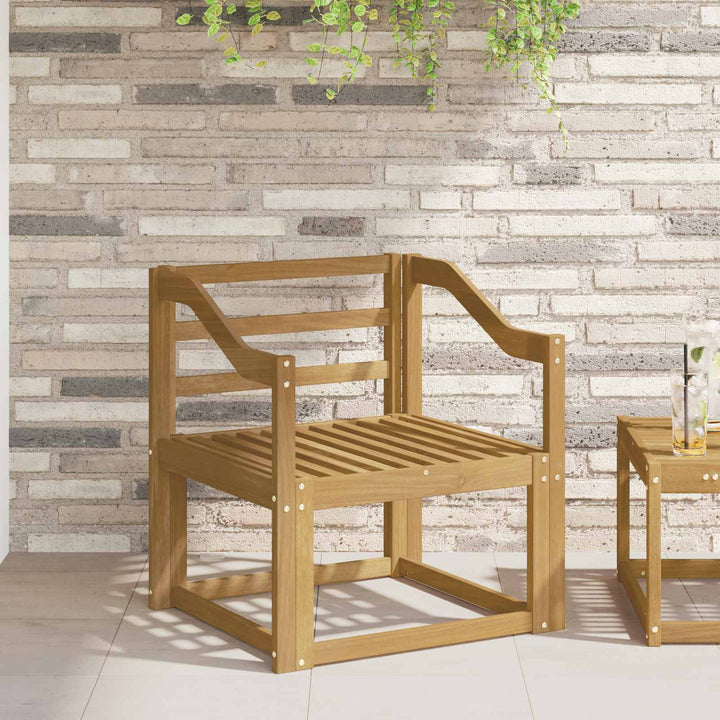 Armstöd Moduler 2 St Vit 59 X 4 X 73 Cm Massivt Akaciaträ