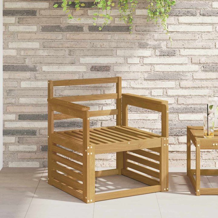 Armstödmodul 2 St Vit 59 X 6 X 61 Cm Massivt Akaciaträ