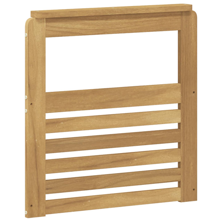 Armstödmodul 2 St Vit 59 X 6 X 61 Cm Massivt Akaciaträ