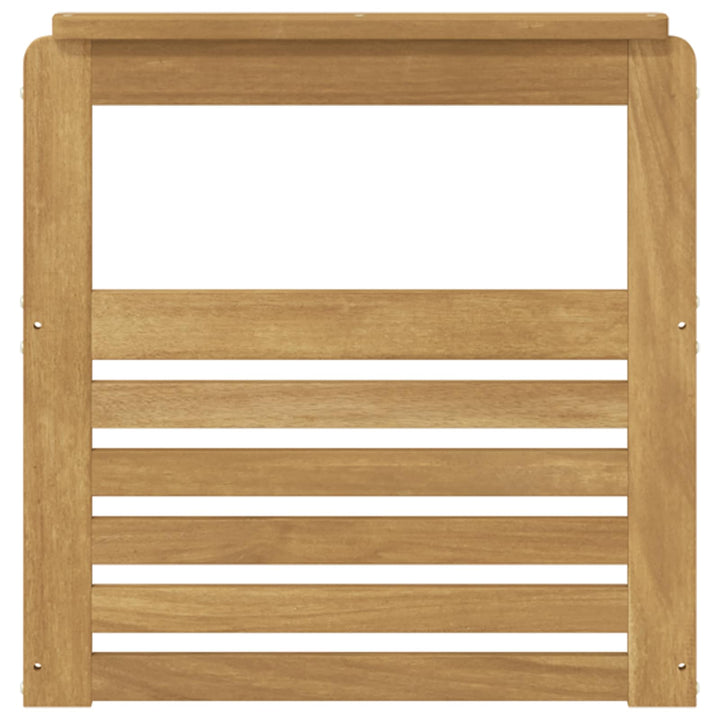 Armstödmodul 2 St Vit 59 X 6 X 61 Cm Massivt Akaciaträ