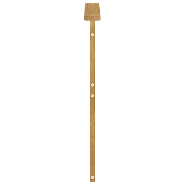 Armstödmodul 2 St Vit 59 X 6 X 61 Cm Massivt Akaciaträ