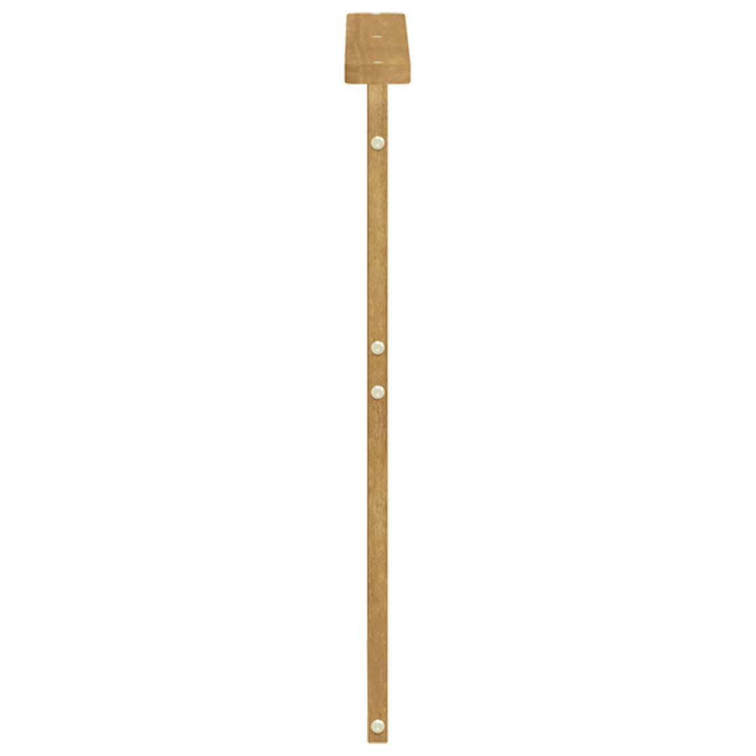 Armstödmodul 2 St Vit 59 X 6 X 61 Cm Massivt Akaciaträ