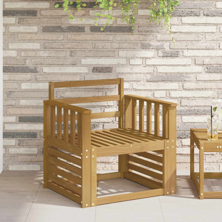 Armstödmodul 2 St Vit 60 X 6 X 61 Cm Massivt Akaciaträ